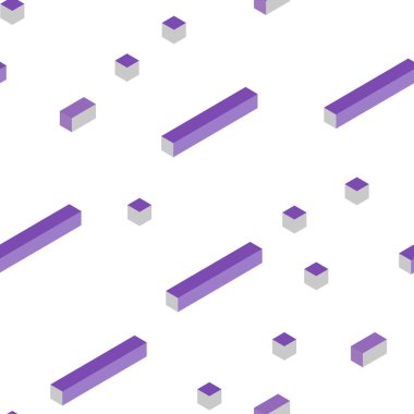 Hafif mor vektör zemin rhombus ile kesintisiz, izometrik. Dikdörtgenler ve kareler ile güzel illüstrasyon. Tasarım için duvar kağıdı, kumaş üreticileri.