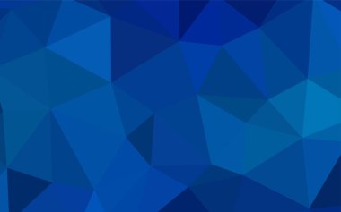 Hafif mavi vektör soyut mozaik desen. Gradyan ile zarif parlak poligonal illüstrasyon. Cep telefonu arka plan için şablon.