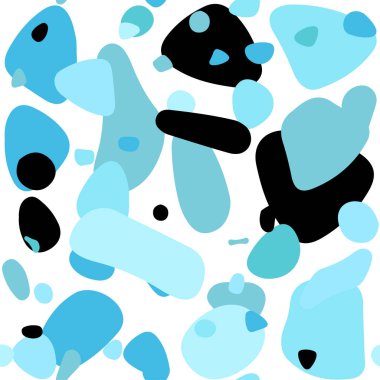 Açık mavi, yeşil vektör sorunsuz arka plan ile bubbles. Kabarcıkları ile soyut tarzda bulanık dekoratif tasarım. Desen için modaya uygun Kumaş, duvar kağıtları.