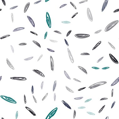 Koyu mavi, yeşil disklerle sorunsuz doku vektör. Modern Soyut illüstrasyon renkli su ile bırakır. Reklam, poster, afiş, Web sitenizin için yeni tasarım.