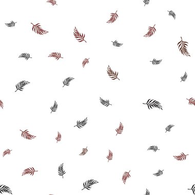 Koyu kırmızı yaprakları ile sorunsuz zarif desen vektör. gradyan ile zarif doğal desen yapraklarda. Desen tasarım kumaş, duvar kağıtları.