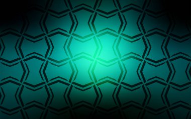 Koyu mavi, renkli çizgileri olan yeşil vektör dokusu. Bulanık arkaplanda gradyanı olan çizgiler. Güzel geçmişiniz için şablon.