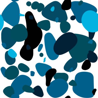 Kabarcıkları ile mavi vektör sorunsuz arka plan ışık. Bulanık daireler doğa tarzı ile güzel renkli resimde. Desen tasarım kumaş, duvar kağıtları.