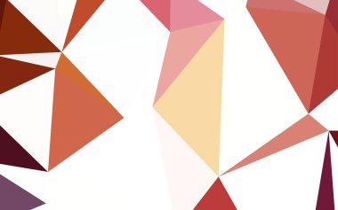 Işık kırmızı, sarı vektör poligonal model. Glitter soyut resim zarif bir üçgen ile. İş tasarımınız için yeni stil.