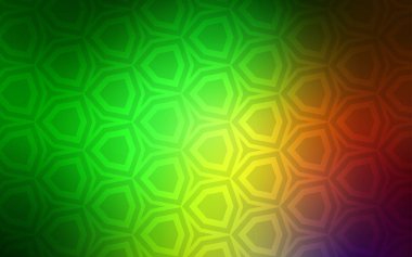 Açık yeşil, kırmızı vektör kapak altıgenler dizi. Glitter altıgen stil soyut çizimde. Açılış sayfaları için desen.