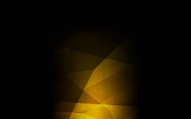 Koyu sarı vektör soyut poligonal şablonu. Çokgen şekilleri ile bir örnek. Marka kitap için yeni şablon.