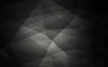 Koyu gri vektör soyut mozaik arka plan. Üçgenler ile modern soyut resim. İşiniz için en iyi üçgen tasarım.