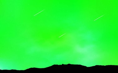 Açık yeşil, sarı vektör kapak astronomik yıldız ile. Glitter soyut illüstrasyon renkli kozmik yıldız ile. Kozmik arka planlar için şablon.