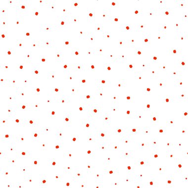 Koyu kırmızı noktalı sorunsuz zemin vektör. Bulanık daireler doğa tarzı ile güzel renkli resimde. Desen için modaya uygun Kumaş, duvar kağıtları.