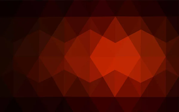 ライト オレンジ ベクトル低ポリ カバー キラキラ エレガントな三角形の抽象的なイラスト あなたのビジネスのための三角形のデザイン最高 — ストックベクタ