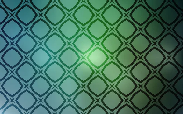 Lichtblauw Groen Vector Lay Out Met Heldere Sterren Glanzende Gekleurde — Stockvector