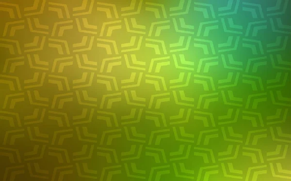 Verde Claro Fundo Vetor Amarelo Com Círculos Abstratos Ilustração Criativa —  Vetores de Stock