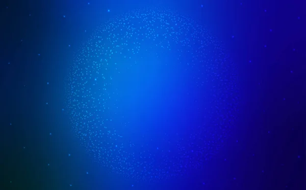 Copertina Vettoriale Blu Scuro Con Stelle Astronomiche Illustrazione Brillante Colori — Vettoriale Stock