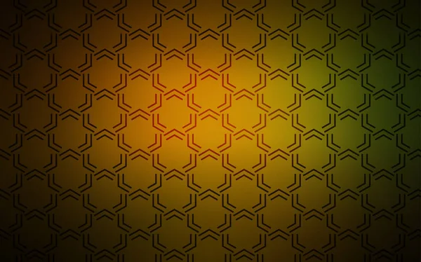 Dunkelgrüner Gelber Vektorhintergrund Mit Geraden Linien Verschwommenes Dekoratives Design Schlichtem — Stockvektor
