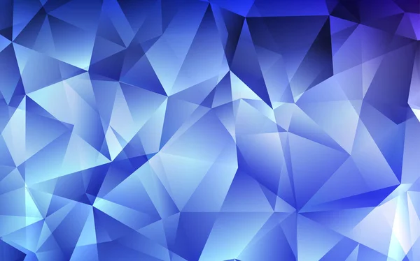 Fundo Vetor Azul Claro Com Linhas Triângulos Ilustração Abstrata Moderna — Vetor de Stock