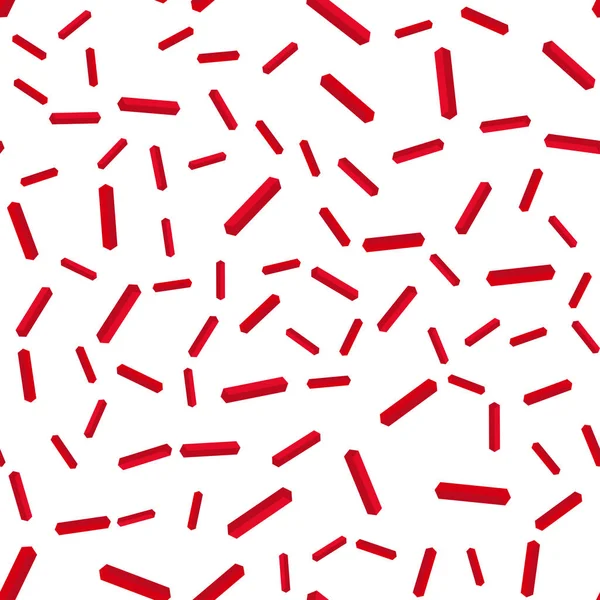 Vettore Rosso Chiaro Senza Cuciture Modello Isometrico Con Linee Nette — Vettoriale Stock