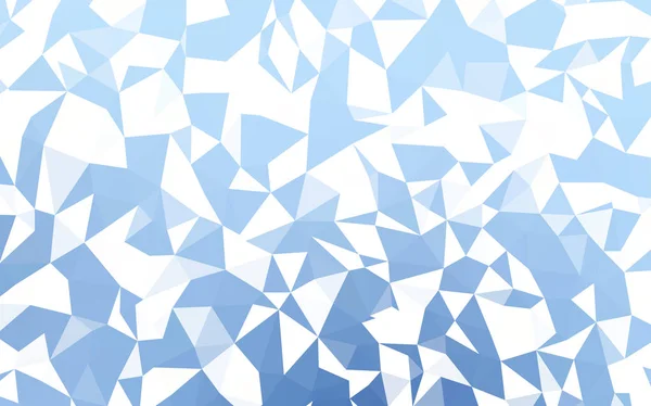 Ljus Blå Vektor Triangel Mosaik Täcka Lysande Polygonal Illustration Som — Stock vektor