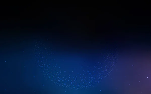 乳白色の星とダークブルーのベクトルテクスチャ 抽象的なテンプレート上の空の星と輝くイラスト 宇宙背景用テンプレート — ストックベクタ
