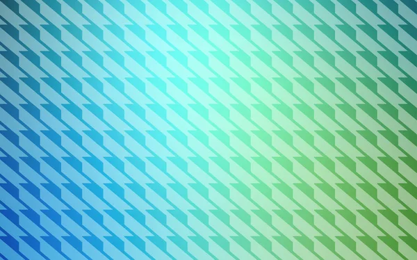 Bleu Clair Motif Vectoriel Vert Avec Des Lignes Pointues Lignes — Image vectorielle