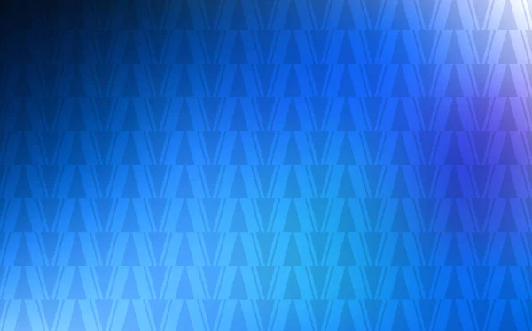 Modelo Vetor Blue Escuro Com Linhas Triângulos Ilustração Abstrata Moderna — Vetor de Stock