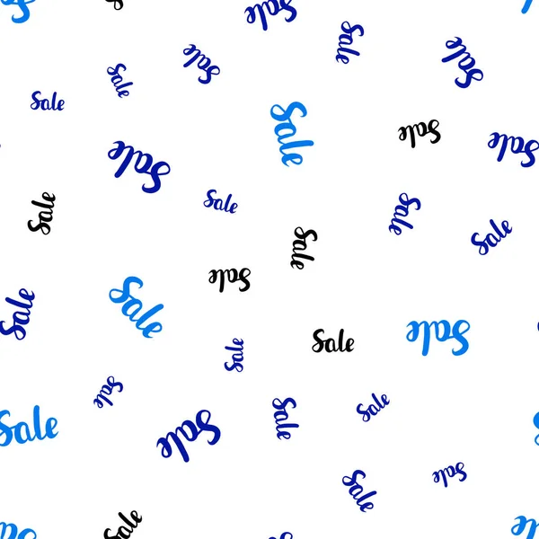 파란색 단어와 레이아웃 판매의 화려한 그라데이션 그림입니다 판매에 — 스톡 벡터