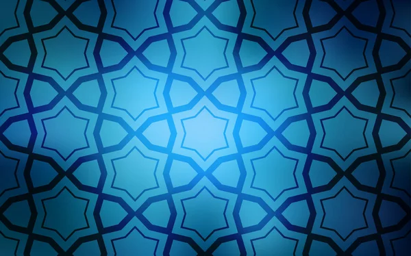 Diseño Vectorial Luz Azul Con Estrellas Brillantes Ilustración Abstracta Geométrica — Vector de stock