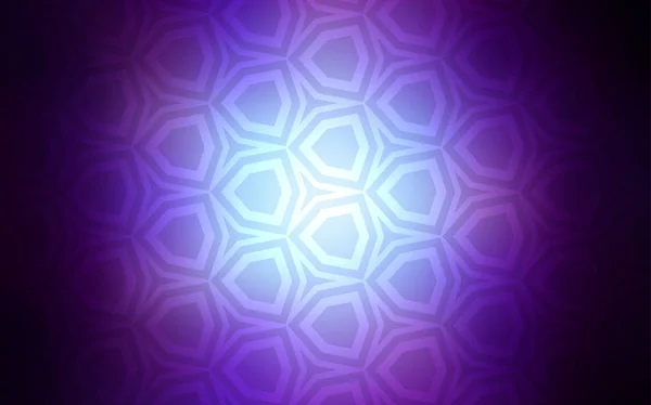Rose Foncé Mise Page Vectorielle Bleue Avec Des Formes Hexagonales — Image vectorielle