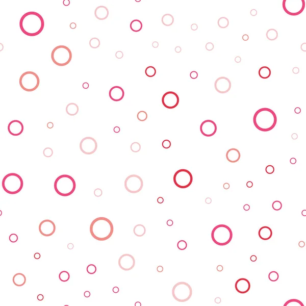 Світло Червоний Вектор Безшовного Компонування Формами Кола Розмиті Бульбашки Абстрактному — стоковий вектор