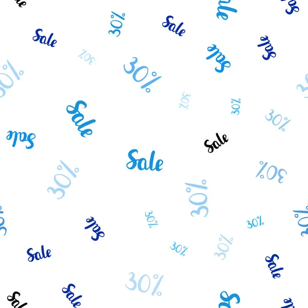Light Blue Вектор Seamless Искушение Продажей Цветные Слова Продаж Градиентом — стоковый вектор