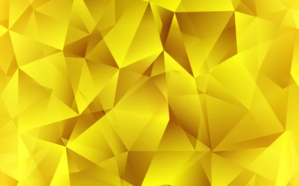Textura Vectorial Color Amarillo Oscuro Estilo Triangular Ilustración Con Conjunto — Archivo Imágenes Vectoriales