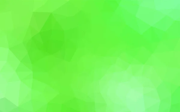 Világos Zöld Vektor Sokszög Absztrakt Háttér Geometriai Ábra Origami Stílusú — Stock Vector