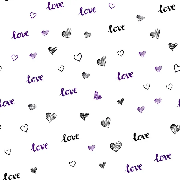 Темно Розовый Вектор Печати Текстуры Словами Love You Сердца Иллюстрация — стоковый вектор