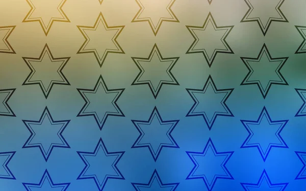 Açık mavi, parlak yıldız düzeniyle vektör yeşil. Bulanık arka plan gradyan ile üzerinde yıldız. En iyi tasarım, reklam, poster, afiş için.