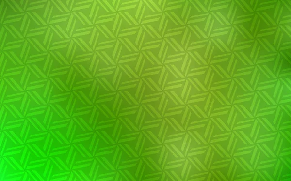 Vert Clair Couverture Vectorielle Jaune Avec Style Polygonal Illustration Abstraite — Image vectorielle