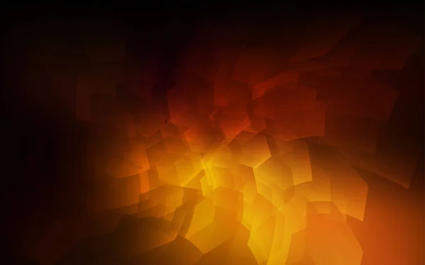 Tmavě Oranžové Vektor Šablona Hexagonální Stylu Design Abstraktní Styl Šestiúhelníky — Stockový vektor