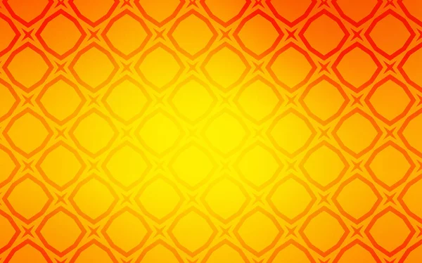 Light Orange Vector Pattern Christmas Stars Blurred Decorative Design Simple — Stock Vector