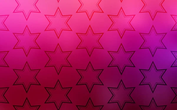 Cahaya Ungu Tekstur Vektor Merah Muda Dengan Bintang Bintang Yang - Stok Vektor