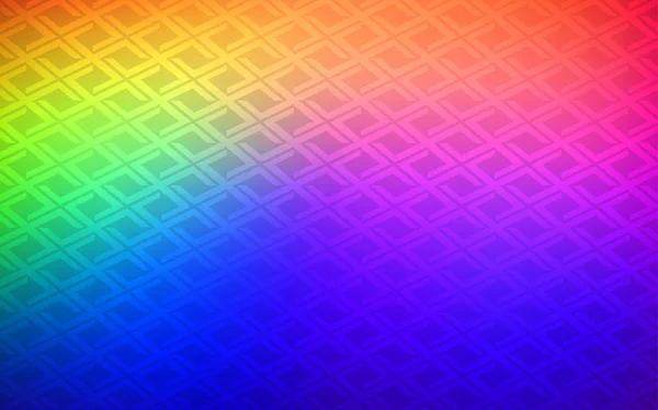 Mørk Flerfarget Vektormal Med Krystaller Rektangler Illustrasjon Med Fargerike Rektangler – stockvektor