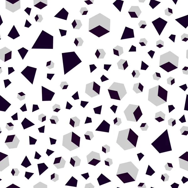 Vecteur Violet Foncé Sans Couture Disposition Isométrique Avec Rectangles Triangles — Image vectorielle
