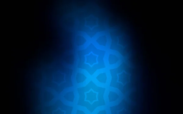 Темний Векторний Фон Blue Кольоровими Зірками Зірки Розмитому Абстрактному Тлі — стоковий вектор