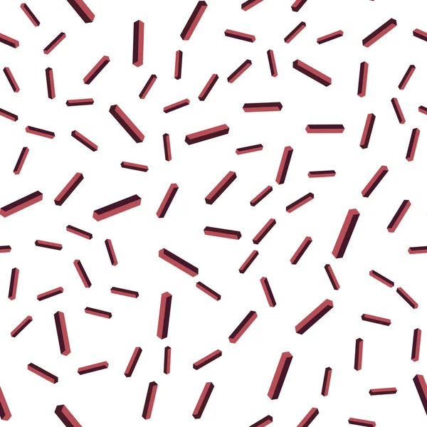 Hellrosa Roter Vektor Nahtlose Isometrische Textur Mit Farbigen Linien Moderne — Stockvektor