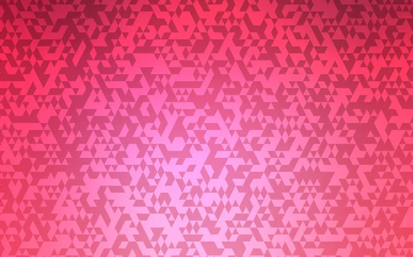 Světle Růžové Vektor Textury Trojúhelníkové Stylu Trojúhelníky Pozadí Abstraktní Barevný — Stockový vektor