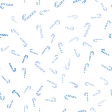 Lezzetli xmas tatlılarıyla hafif BLUE vektörsüz arkaplan.