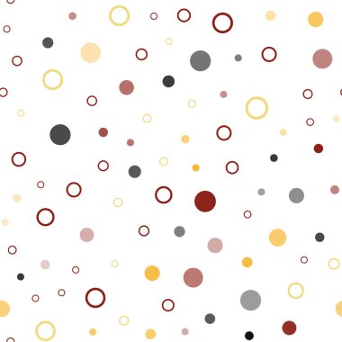 Açık yeşil, kırmızı vektör sorunsuz düzen daire şekilleriyle birlikte. Bulanık daireler doğa tarzı ile güzel renkli resimde. Desen tasarım pencere panjur, perdeler.