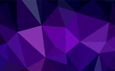 Koyu mor vektör soyut poligonal şablonu. Çokgen şekilleri ile bir örnek. İşiniz için yeni tasarım.
