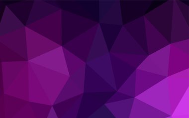 Koyu pembe vektör soyut mozaik zemin. Gradyan ile Origami tarzında yaratıcı geometrik şekil. Afiş için tamamen yeni şablon.