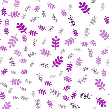 Yaprakları, koyu mor vektör sorunsuz doğal artalanla dalları. İllüstrasyon soyut şablonundaki karalamalar ile. Tasarım için duvar kağıdı, kumaş üreticileri.