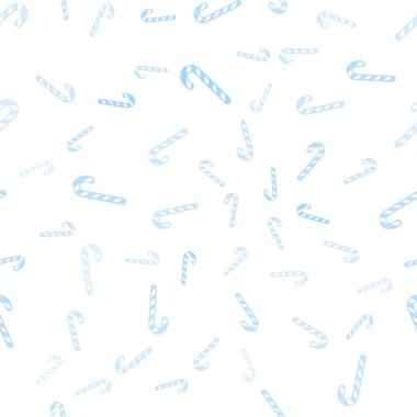 Tatlı xmas lolipoplarıyla hafif BLUE vektörsüz arkaplan.