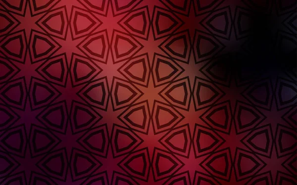 Fondo Vectorial Rojo Oscuro Con Estrellas Colores Ilustración Abstracta Geométrica — Archivo Imágenes Vectoriales