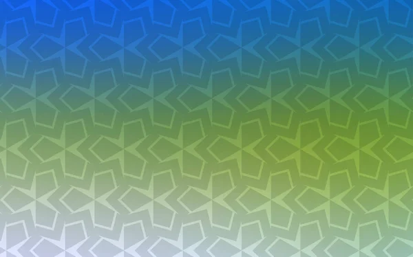 Azul Claro Textura Vectorial Verde Estilo Rectangular Ilustración Abstracta Brillante — Vector de stock